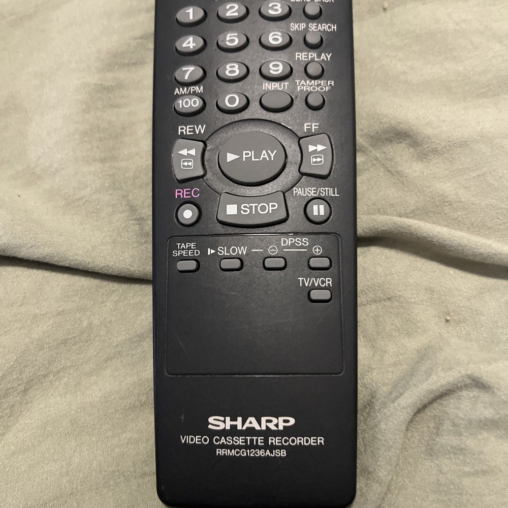 Sharp VCR TV Remote Control  Tested - Picture 3 of 5